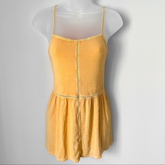 American Eagle Outfitters Tops - AMERICAN EAGLE | Super Soft Orange Yellow Tank